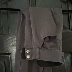 Piper Knit Knee Patch Breeches Charcoal Size 26R